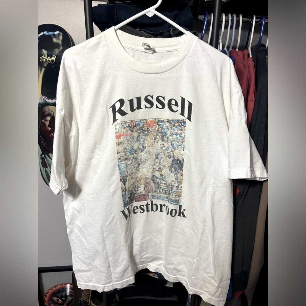 Signed Vintage Russell Westbrook t shirt